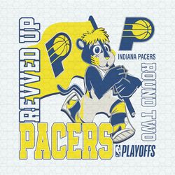 Indiana Pacers 2024 Boomer Revved Up Playoffs SVG