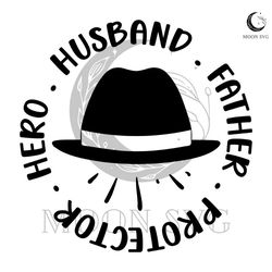 hero husband father protector svg hat design silhouette