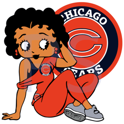 Chicago Bears Betty Boop Svg