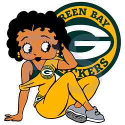 Green Bay Packers Betty Boop Svg