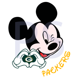 Mickey Loves Packers Svg SP