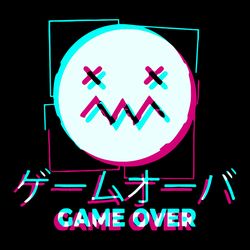 Game Over Japanese Glitch Sad Anime Girl Boy Svg, Trending Svg, Game Over Svg, Japanese Glitch Svg, Japanese Svg, Glitch