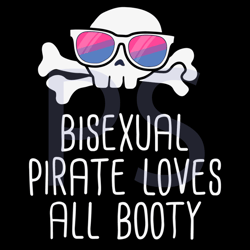Bisexual Pirate Loves All Booty Svg, Trending Svg, Bisexual Pirate Svg, Skull Svg, Pirate Svg, Bisexual Svg, Bisexual Lo