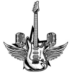 Electric Guitar Wings Svg, Trending Svg, Electric Guitar Svg, Wings Svg, Microphone Svg, Guitar Bass Svg, Rock Svg, Rock