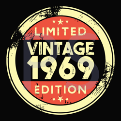 Limited Vintage 1969 Edition Svg, Trending Svg, Limited Vintage Svg, 1969 Edition Svg, Vintage 1969 Svg, Limited Edition