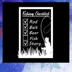 Fishing checklist svg, check list svg, Fishing girl svg, Fishing svg, Fish svg, easter hunt, hunting , hunting svg, fish