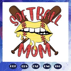 Softball mom svg, softball svg, softball lips svg, mother svg, mama svg, mommy svg, mother gift, mother shirt, Files For
