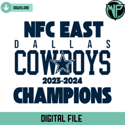 Dallas Cowboys Champions NFC East Svg Digital Download
