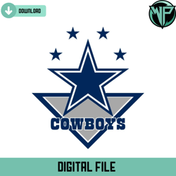 Dallas Cowboys Football Logo Svg Digital Download