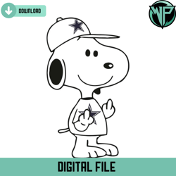 Snoopy Dallas Cowboys Svg Digital Download