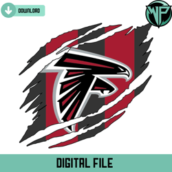 Atlanta Falcons Torn NFL Svg Digital Download
