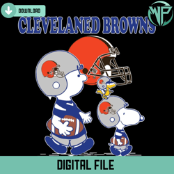 Cleveland Browns Charlie Brown And Snoopy Svg