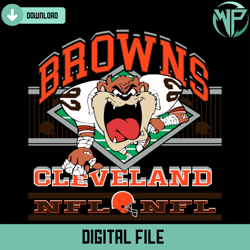 Vintage Cleveland Browns Looney Tunes NFL Svg