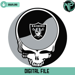 Las Vegas Raiders Skull Svg Digital Download