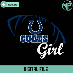 Colts Girl Football Svg Digital Download