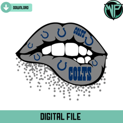 Indianapolis Colts Inspired Lips Svg