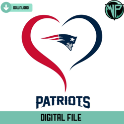 Love New England Patriots Svg Digital Download