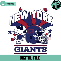 Funny Snoopy New York Giants Helmet Svg