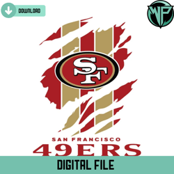San Francisco 49ers Ripped Claw Logo Svg