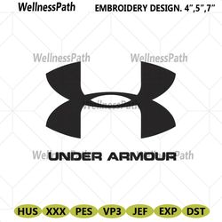 Under Armour Brand Name With Symbol Logo Embroidery Download File