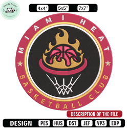 miami heat basketball embroidery design,nba embroidery, sport embroidery, embroidery design, logo sport embroidery 1