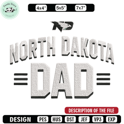 North Dakota logo embroidery design,NCAA embroidery,Embroidery design, Logo sport embroidery, Sport embroidery