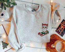 Dog Christmas Sweatshirt Embroidered Xmas Sweater For Dog Lovers