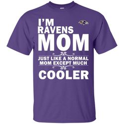 A Normal Mom Except Much Cooler Baltimore Ravens T Shirts, Valentine Gift Shirts, NFL Shirts, Gift For Sport Fan