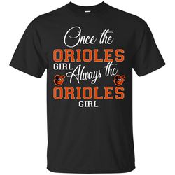 Always The Baltimore Orioles Girl T Shirts, Valentine Gift Shirts, NFL Shirts, Gift For Sport Fan