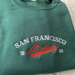 San Francisco Golden Gate Embroidered Sweatshirt