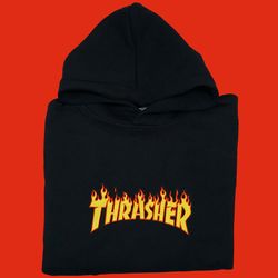 Trasher Magazine Embroidered Sweatshirt &amp Hoodie Embroidered Sweatshirt