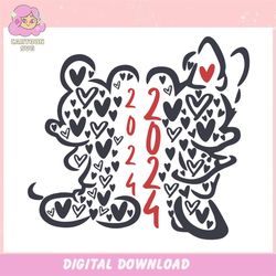 Couple Mouse 2024 Mickey Minnie ,Trending, Mothers day svg, Fathers day svg, Bluey svg, mom svg, dady svg.jpg