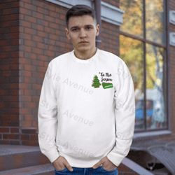 Christmas Embroidered Sweatshirt 2D Crewneck Sweatshirt For Men And Women