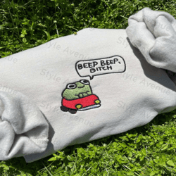 Frog Lover Embroidered Sweatshirt 2D Crewneck Sweatshirt For Women And Women 1