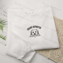 Golden Rterieye Sweatshirts, Embroidered Sweatshirts, For Dog Lovers