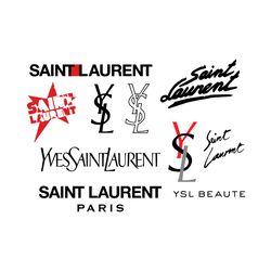Yves Saint Laurent Logos Bundle Svg