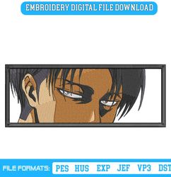Levis Eyes Box Files Embroidery Design Download Anime Attack On Titans