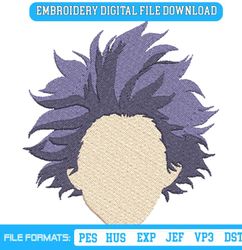 Hitoshi Shinsou Face Embroidery Design Download Anime My Hero Academia File