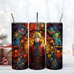 Naruto Anime Stained Download Tumbler 20oz Naruto Sublimation Digital File