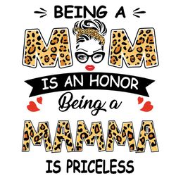 Being A Mom Is An Honor Being A Mamma Is Priceless Svg, Mothers Day Svg, Being A Mamma Svg, Being Mamma Svg, Mamma Svg,