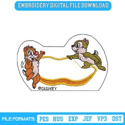 Chip And Dale Chestnut Embroidery Design Download