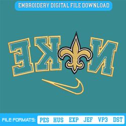 New Orleans Saints Reverse Nike Embroidery Design Download File