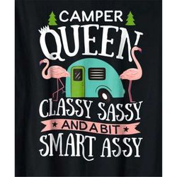 Camper Queen Classsy Sassy Smart Assy Svg, Camping Svg, Camper Girl Svg, Camper Queen Svg, Classy Camper Svg, Sassy Camp