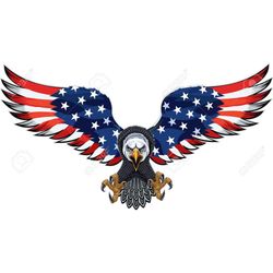 Patriotic Eagle 4th Of July Svg, Independence Svg, Patriotic Eagle Svg, 4th Of July Eagles, 4th Of July Svg, Independenc