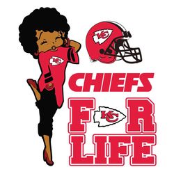 Kansas City Chiefs For Life Svg, Sport Svg, For Life Svg, NFL Team Svg, Kansas City Chiefs Svg, Kansas City Chiefs Logo