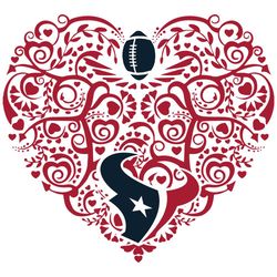 Houston Texans Heart Svg, Sport Svg, Houston Texans, Texans Svg, Texans Heart Svg, Texans Nfl, Texans Logo Svg, Heart Sv