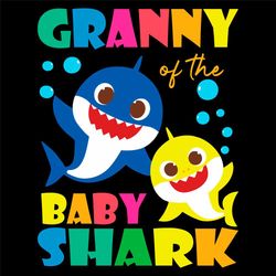 Granny Of The Baby Shark Svg, Trending Svg, Baby Shark Svg, Shark Svg, Granny Shark Svg, Granny Svg, Grandma Shark Svg,