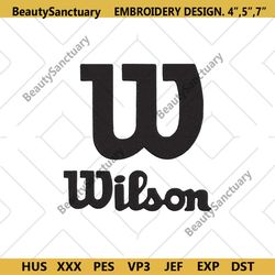 Wilson Badminton Logo Embroidery Design Download