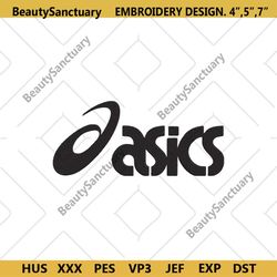 Asics Fashion Shoes Logo Embroidery Design Download