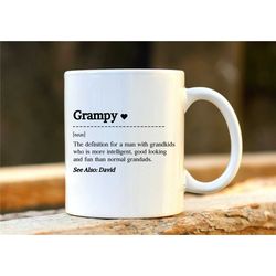 grampy mug. personalised grandpa gift. custom grandfather mug. gift for grandfather. mug for grandpa. gift for grandpa.